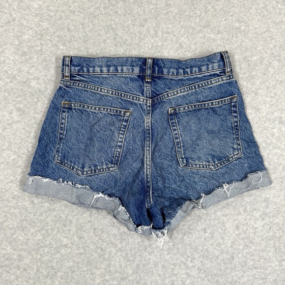 Reformation Jeans Shorts Women 27 Charlie Cuffed High Rise Jean Button Fly Ponce - Picture 8 of 14